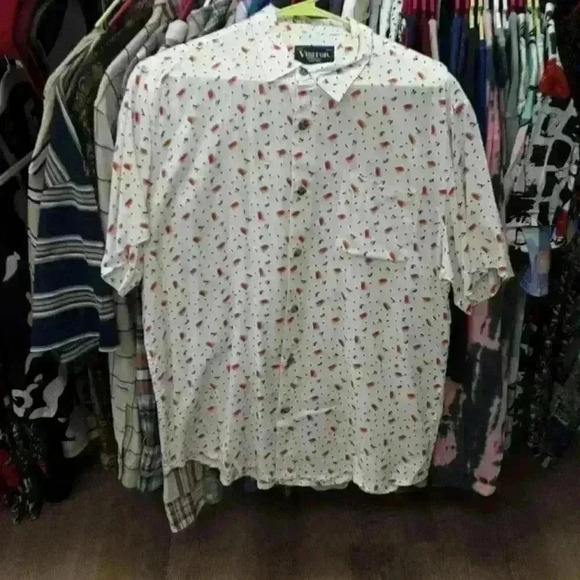 Visitor premium short sleeve button down shirt - Picture 1 of 3